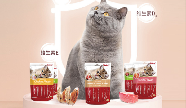 喵趣無窮~盡在每一口貓條！